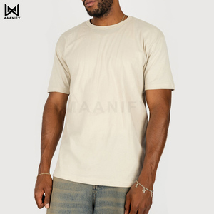 เสื้อยืดคอกลมเนื้อหนา สตรีทแวร์ ผ้าฝ้าย แบรนด์ MAANIFY รับผลิตเสื้อยืดแบบ OEM พร้อมสกรีนโลโก้ตามสั่ง ขายดีที่สุด - Product Image 2