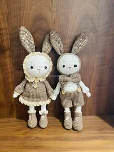 Jouet en coton amigurumi fait à la main, poupée en tricot au crochet avec personnage de marguerite, OEM, vente en gros bon marché au Vietnam pour bébé, tout-petit, enfant - Product Image 4