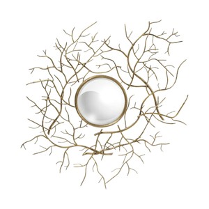 Modern Luxury Gold Metal Wall <b>Art</b> Decor Round Abstract <b>Leaf</b> Design Wall Hanging Sculpture for Living Room Hotel - Product Image 4