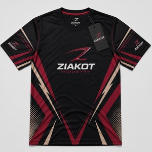 เสื้อยืดแขนยาว ZIAKOT รุ่นใหม่ ดีไซน์พิเศษสำหรับผู้ชาย สีดำ-ชมพู ลายฟลามิงโก 3 มิติ สำหรับออกกำลังกาย - Product Image 6