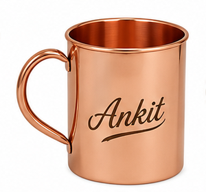 Taza de Cobre Lisa Personalizada con Grabado de Nombre, Taza de Cobre Puro para Beber, Taza Moscow Mule, Taza de Cobre de Regalo Premium - Product Image 6