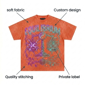 Camisetas de Primera Calidad con Logotipo Personalizado, Camisetas de Algodón Grueso de 280 g/m², Camisetas de Algodón 100% para Hombre, Camisetas Extra Grandes Lisas - Product Image 5