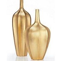 Vase à fleurs en métal doré Art Déco, haute qualité, résistant à la rouille, fait main, pour la décoration de la maison, du salon ou d'un mariage. - Product Image 6