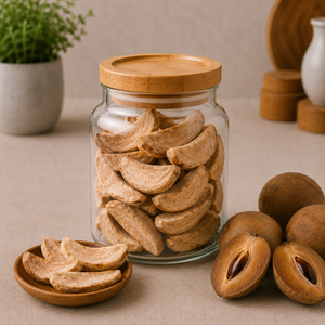 Rodajas de Chikoo Liofilizadas a Granel de Calidad Premium, 100% Sapota Real, Veganas, Sin Azúcar, Ligeras y Crujientes, Snack Saludable Listo para Comer - Product Image 2
