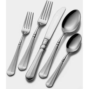 Gran oferta, juego de cubiertos de acero inoxidable de lujo real de alta calidad, cuchara pulida mate plateada, tenedor y cuchillo para mesa de restaurante - Product Image 1