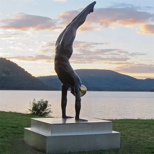 Escultura de Buceador de Aluminio Fundido, Arte Moderno para Decoración del Hogar, Estatua Abstracta de Buceo en Acero Inoxidable - Product Image 5