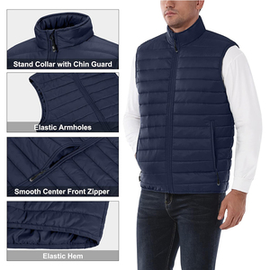 Gilets matelassés pour hommes, vestes d'équitation, vêtements d'hiver décontractés, vêtements de mode, gilets rembourrés, design personnalisé, vestes matelassées pour hommes - Product Image 4