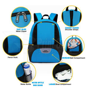 Professional Soccer <b>Backpack</b> with Mesh Ball Compartment and Bottom Cleat Pocket Durable Training Bag for Athletes - Product Image 5