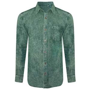 เสื้อเชิ้ตยีนส์ทรงสบาย ติดกระดุมด้านหน้า เหมาะสำหรับใส่ลำลอง แฟชั่นประจำวัน และการจับคู่ชุดได้ง่าย - Product Image 4