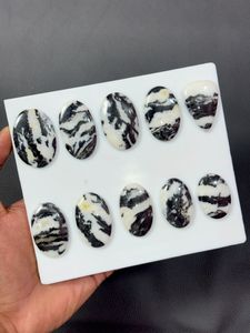 พลอยแจสเปอร์แบล็คบัฟฟาโลคุณภาพพรีเมียม หินธรรมชาติขัดเงา สำหรับทำเครื่องประดับ ของขวัญสำหรับการทำสมาธิ มีจำหน่ายจำนวนมาก - Product Image 3