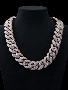 Collar Religioso con Esmeralda y Diamante de Laboratorio, Diseño de Luna Creciente y Estrella, Unisex, para Ceremonias, Amuleto de Oro Sólido - Product Image 2