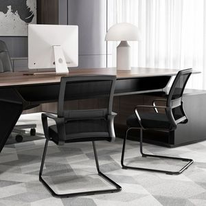 Sedia per gli ospiti da ufficio con supporto lombare per sale d'attesa - Product Image 2