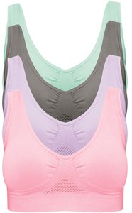 Sujetador deportivo elástico y transpirable de alta calidad, de última tendencia, para mujer, para correr, yoga, gimnasio, sin costuras. - Product Image 4