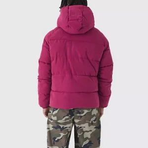 Blouson Bomber en Toile Imperméable, Respirant et Coupe-Vent pour Homme avec Capuche Amovible, Rembourrage en Coton Chaud, Marque Personnalisable - Product Image 2