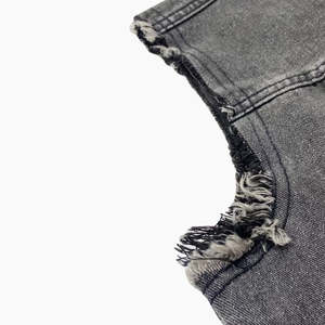 Chaleco vaquero de color sólido al por mayor, de alta calidad, con diseño único, sin mangas, estilo casual, para hombre. - Product Image 5