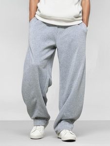 Men Loose Fit <b>Wide</b> <b>Leg</b> Sweatpants Elastic Waist Deep Pocket Cotton <b>Joggers</b> Wholesale Supplier - Product Image 1
