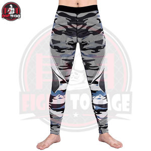 Leggings de Compresión MMA Hechos a Medida de la Más Alta Calidad para Hombre - Talla Ajustable, Transpirables y de Secado Rápido para Gimnasio y Ropa Deportiva - Product Image 3