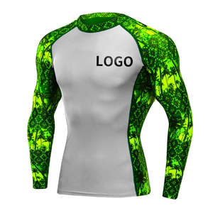 Five B OEM/ODM Customized Design MMA Anime Rash Guard Bjj Compression Shirts With Your Logo Gym USA Size Rash Guard For Men - Product Image 4