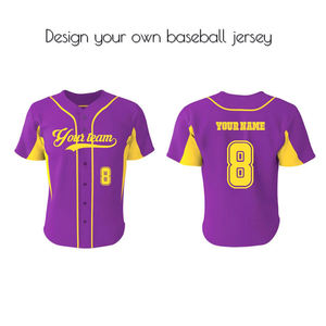 Camiseta de Béisbol Transpirable Personalizada, Jersey de Equipo con Diseño Propio, Sublimación, Impresión Digital, Ropa Deportiva, Jerseys de Béisbol - Product Image 4