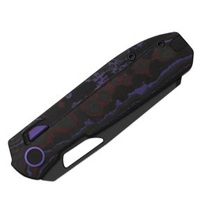 Cuchillos Plegables de Precisión con Hoja de Corte Afilada, Mango Ergonómico con Textura Negra y Mecanismo de Apertura Suave para Actividades al Aire Libre - Product Image 3
