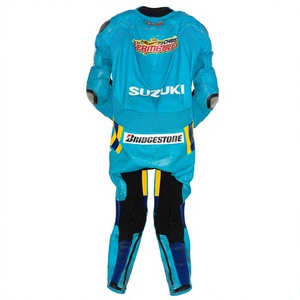 Traje de Carreras MotoCP de Chris Vermeulen, Mono de Piel de Vaca/Canguro para Motocicleta, Mono de Pista/Conducción para Motociclistas, Nivel 2 de Protección - Product Image 2