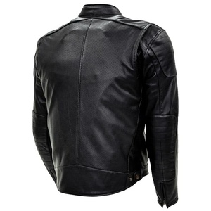 Chaquetas de cuero genuino para hombre Chaquetas de cuero de piel de oveja originales de alta calidad Chaqueta de motocicleta de invierno para hombre de diseño personalizado - Product Image 6