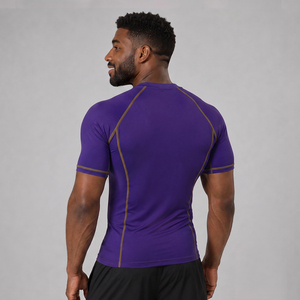New OEM Design MMA Rash Guard Custom Design Sportswear <b>Compression</b> <b>Shirt</b> BJJ Rash Guard <b>For</b> <b>Men</b> - Product Image 2