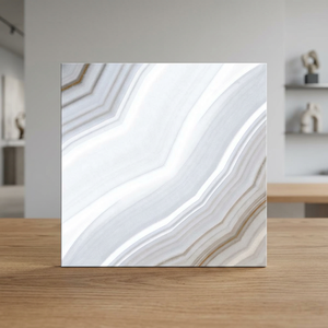 Baldosas de Porcelana Gris Mármol para Piso, 600x600mm, Pulimentadas, Antibacterianas, Antideslizantes, Resistentes a Ácidos, para Interiores Comerciales - Product Image 5