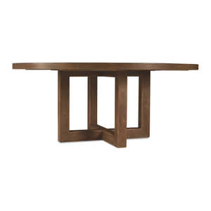 โต๊ะอาหารทรงกลมไม้สักแท้ทันสมัย - เฟอร์นิเจอร์ไม้ประกอบสำเร็จสุดหรูจากอินโดนีเซีย คุณภาพส่งออก - Product Image 4