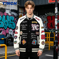 Jaket Varsity Sublimasi Kualitas Terbaik Layenne, Gaya Jalanan, Bordir Custom, Jaket Baseball Klasik untuk Pria
