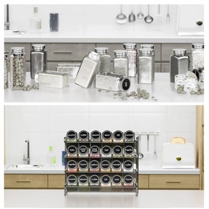 Multi Layer Silver Finished Metal Spice Holder Perfect for Home Organization and Clutter Free <b>Kitchen</b> <b>Storage</b> From India - Product Image 3