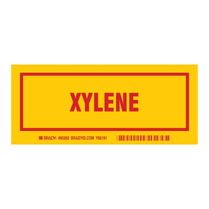 ฉลากกาวในตัวทนสารเคมี Brady Xylene สำหรับติดป้ายระบุอุปกรณ์และห้องปฏิบัติการ - Product Image 1