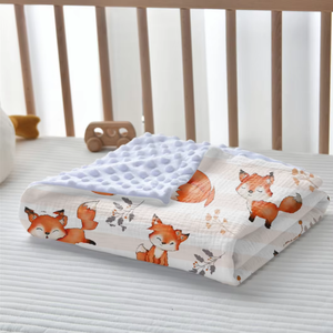 Blankets for Newborn Boys <b>Girls</b> Knitted <b>Muslin</b> Cotton Bed Throws Leaves Pattern <b>Baby</b> Blankets - Product Image 5
