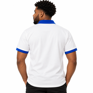 Phi Beta Sigma Men's White <b>Polo</b> <b>Shirt</b> <b>Royal</b> <b>Blue</b> Collar Short Sleeve Sigma Letter Embroidery Fraternity Casual Sportswear <b>Polo</b> - Product Image 2