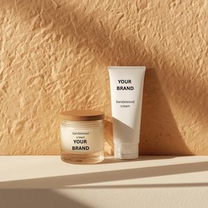 Crema Hidratante Suave de Sándalo, Suministro al por Mayor para Uso en Salones de Belleza, Cuidado de la Piel, Fórmula de Marca Privada, Tubo de 80 ml, Alta Calidad - Product Image 5