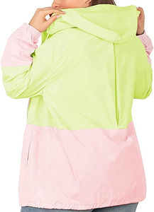 Veste coupe-vent imperméable grande taille pour femme avec capuche, design personnalisé, logo, différentes couleurs - Product Image 4