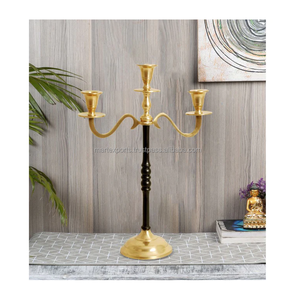 Candelero de Metal moderno decorativo único para decoración navideña de oficina en casa, portavelas personalizable hecho a mano respetuoso con el medio ambiente - Product Image 5