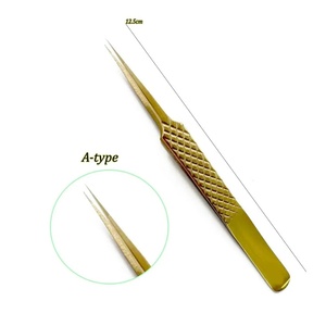 แหนบสแตนเลสปลายเรียบสำหรับติดขนตาปลอม ความยาว 10 มม. - Product Image 5