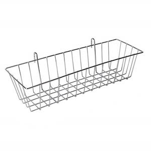 Elegante cesta metálica para colgar en la pared que realza las paredes interiores y a la vez ofrece un almacenamiento práctico para los artículos domésticos de uso diario. - Product Image 4