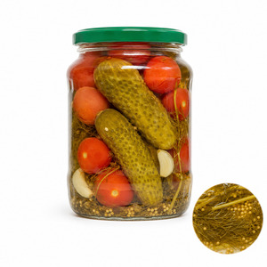 Top Selling Factory Price Best Quality Factory In Vietnam <b>Pickled</b> Assorty Whole Unpeeled Cucumber and Tomato In Bulk - Product Image 1