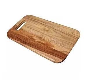 Tabla de cortar de madera con asa, tabla de picar redonda, bandeja para servir charcutería y queso - Product Image 3
