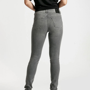Pantalones Vaqueros Casuales para Mujer, Más Vendidos, Elásticos, Lavados, Grises, a la Moda, Rectos, de Cintura Alta - Product Image 4