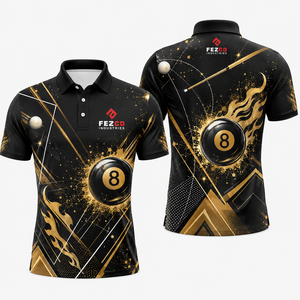 2026 Mens T-shirt Billiard Short-sleeve Man T Shirt Short Sleeve Custom Team <b>Name</b> Snooker Jersey - Product Image 3