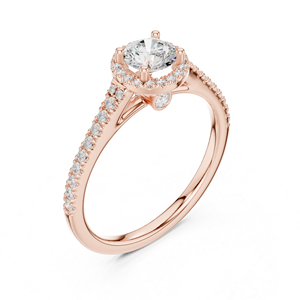 แหวนทองคำ 14K ประดับเพชรทรงกลมเพาะเลี้ยงสำหรับผู้หญิง สวมใส่ได้ทุกวัน |   เพชรที่เพิ่งเพาะเลี้ยง - Product Image 6