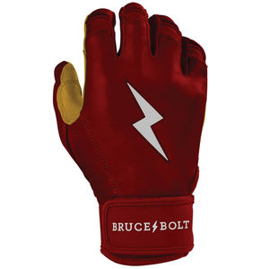 Gants de frappe en cuir Cabretta de qualité supérieure, série originale, manchette courte, couleur marron, légers, ambidextres, pour le baseball - Product Image 4