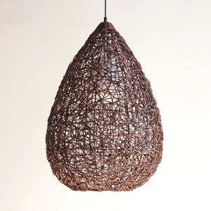 Lámpara Colgante de Bambú y Ratán de la Mejor Calidad, Lámpara Tejida a Mano para Diseño Hotelero - Product Image 4