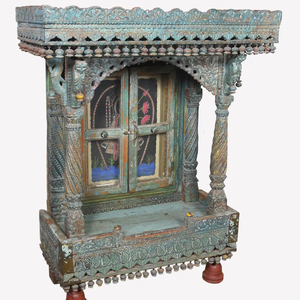 Haswani Handicrafts Wooden Pooja <b>Mandir</b> Solid Wood Handcrafted Temple - Product Image 1
