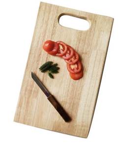 Planche à découper en bois artisanale avec finition en bois naturel, planche à découper de cuisine durable pour couper les légumes - Product Image 6