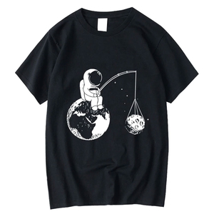 T-shirts d'été pour hommes, imprimés, manches courtes, 100% coton, décontractés, personnalisés, de haute qualité, imprimés graphiques, col rond, coupe confortable - Product Image 1