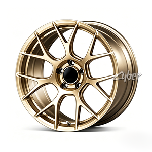 Jantes monobloc en aluminium forgé à rayons croisés traditionnels haute performance pour <span class=keywords><strong>BBS</strong></span> RE-V7, revêtement poudré noir diamant - Product Image 2